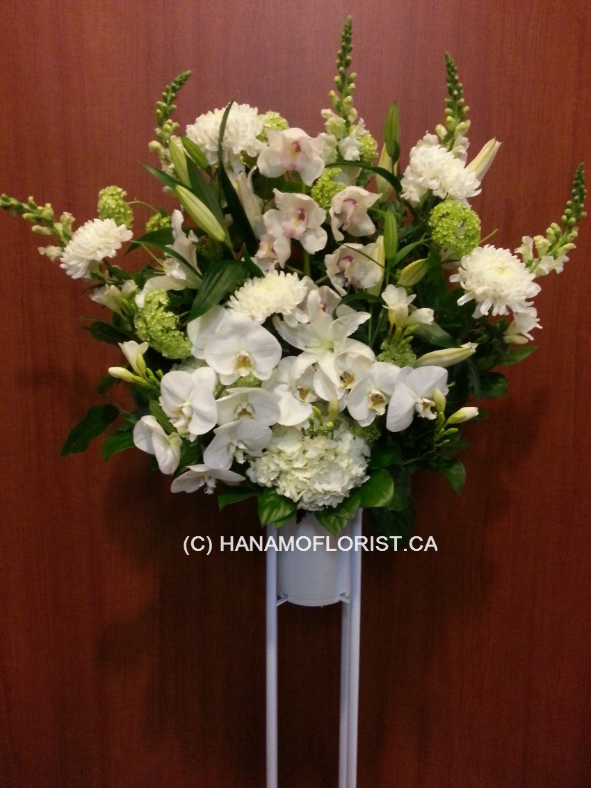 SYMP030 Funeral Stand Flowers Premium ML